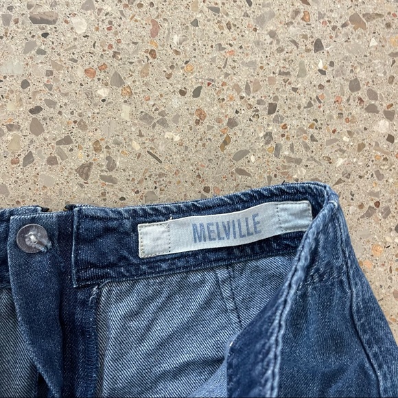 Brandy Melville Dark Denim Mini Skirt - Picture 4 of 4